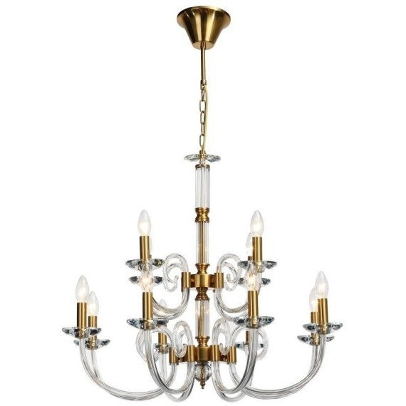 Люстра подвесная хрустальная Stilfort 1050/03/12P серия Glass