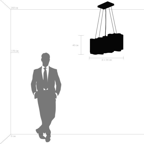 Подвесной светильник с 3 лампами Lightstar 802130 Nubi под лампы 3xE27 120W
