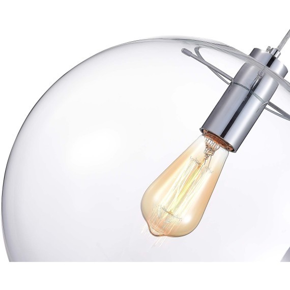 SL1056.103.01 Подвес ST-Luce Хром/Прозрачный E27 1*60W NOOR