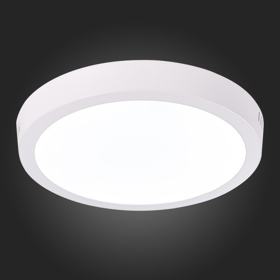 ST112.532.18 Светильник настенно-потолочный Белый LED 1*18W 3000K 1 225Lm Ra80 120° IP20 D210xH28 90 Накладные светильники