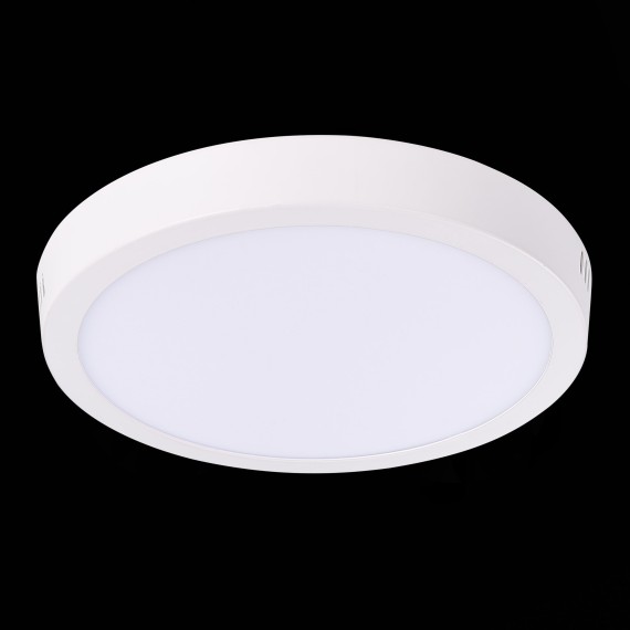 ST112.532.18 Светильник настенно-потолочный Белый LED 1*18W 3000K 1 225Lm Ra80 120° IP20 D210xH28 90 Накладные светильники