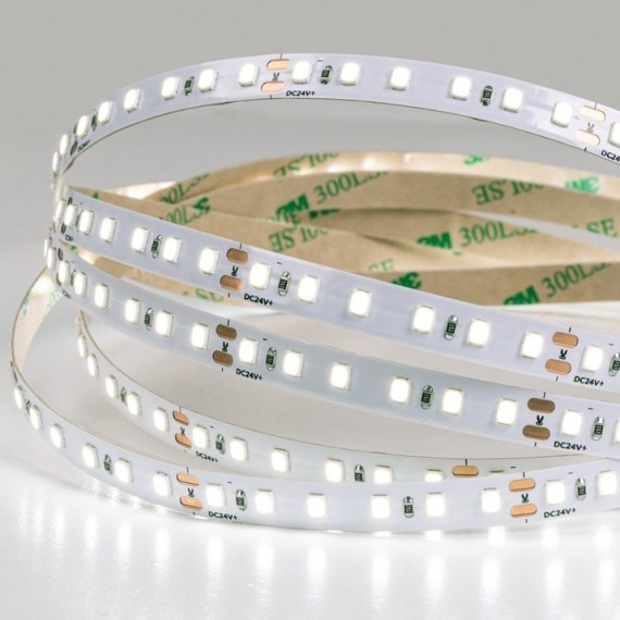 A2412008-02-4K Светодиодная лента 24В 9,6Вт/м 1000Лм/м 4000К CRI 90+ 8мм SMD2835 120шт/м 5м IP20