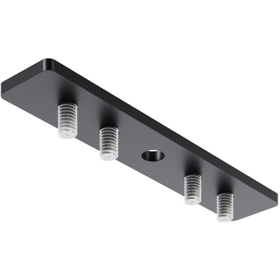 Прямой коннектор скругленных и низкопрофильных накладных шин Maytoni Exility TRAM034CI-R-41B