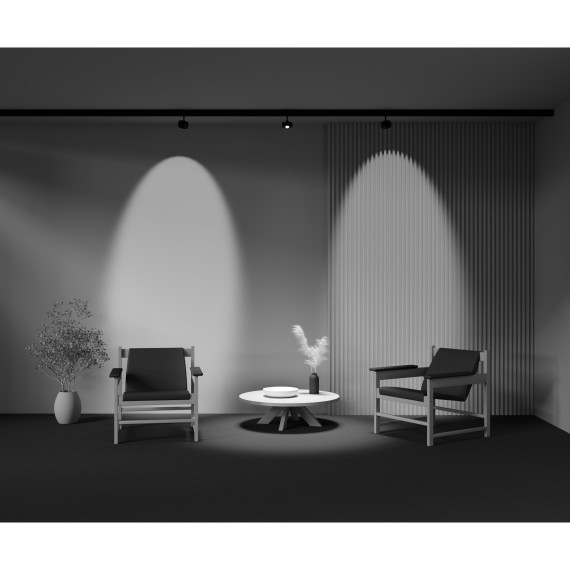 TR217-4-15WTW-DS-B Трековый магнитный SMART (App, Bluetooth Mesh, Алиса) светодиодный светильник Maytoni Exility CRI90+ 2700-6000К 770Лм 70° 15Вт