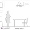 Подвесной светильник Lumina Deco Marsiada LDP 6033-25 FGD
