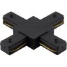 Х-образный соединитель для накладных однофазных шинопроводов Crystal Lux CLT 0.211 04 BL