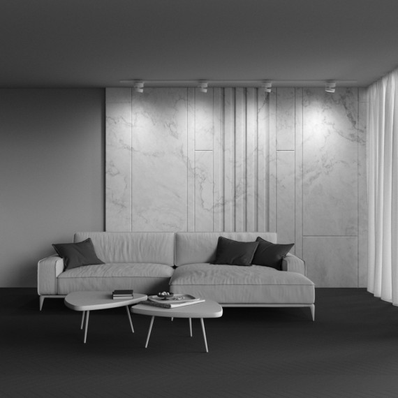 Однофазный двужильный светодиодный трековый светильник Maytoni Unity TR007-1-18W3K-W-1 ONDA 3000К 1490Лм CRI90+ 120° 18Вт