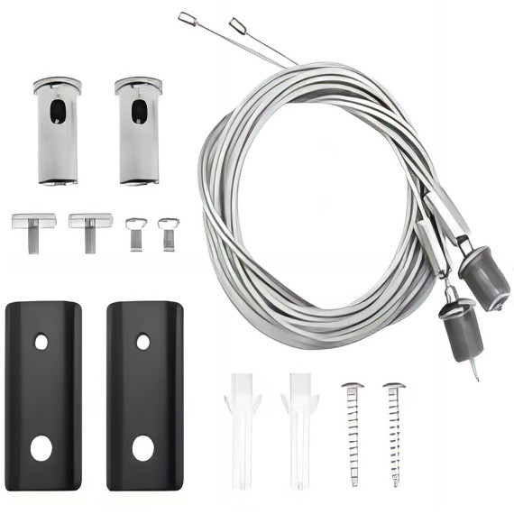 ST068.409.12 Комплект из 2 подвесных креплений 150см для накладного 50мм шинопровода ST Luce Skyflat