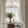 Подвесная люстра с белыми стеклянными плафонами, лампы Е27 6шт Freya Chic FR2031PL-06N