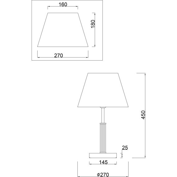 Интерьерная настольная лампа Clarissa FR5020TL-01CH