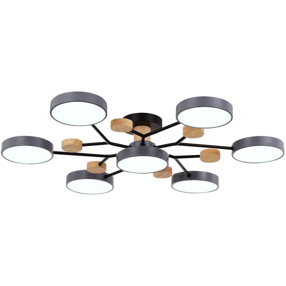 SLE6006-702-07 Светильник потолочный Серый/Серый LED 7*12W 3000K/4500K/6000K FAEMA