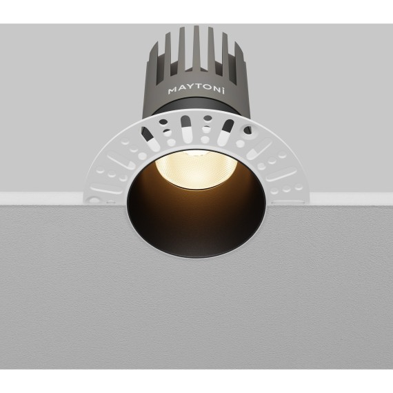 Встраиваемый светильник Maytoni Dip Hight+ LED Ra90 Lm1550 IP20 3000K 15Вт 50° DL122-15W-3K-TRS-B