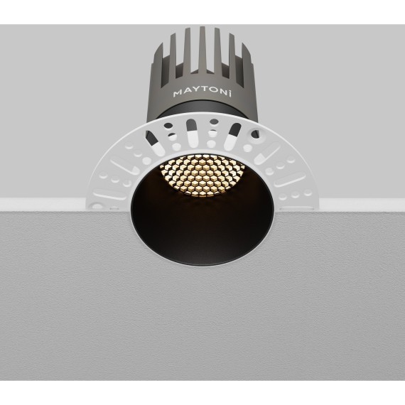 Встраиваемый светильник Maytoni Dip Hight+ LED Ra90 Lm1550 IP20 3000K 15Вт 50° DL122-15W-3K-TRS-B