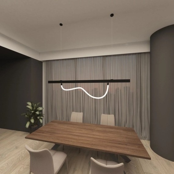 Поддерживающее крепление для гибкого неона Smart 220V Denkirs DK8064-BK