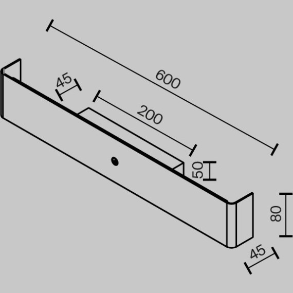 Настенный светильник Maytoni MOD492WL-L12BK