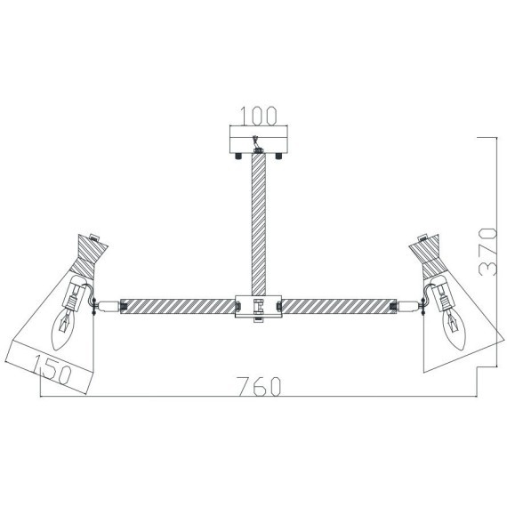Люстра на штанге Freya FR5169PL-05W Rise под лампы 5xE14 40W