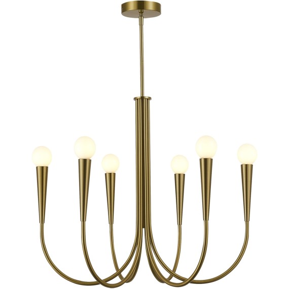 SL1243.303.06 Светильник подвесной ST-Luce Латунь E14 6*60W DUTCHESS