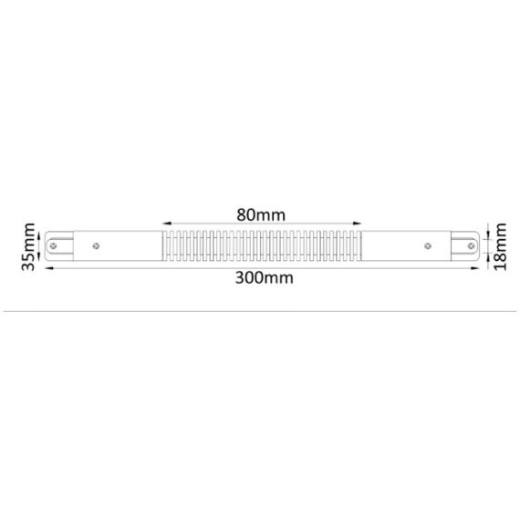 Гибкий соединитель для накладных однофазных шинопроводов Crystal Lux CLT 0.211 05 WH