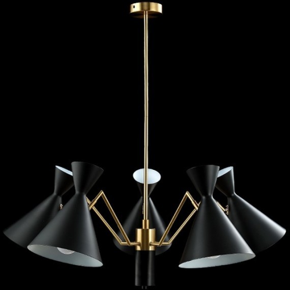 Люстра Crystal Lux JOVEN SP5 GOLD/BLACK