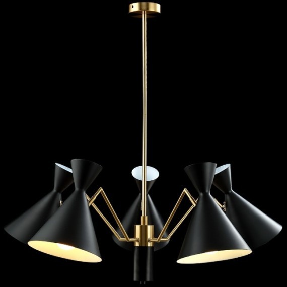 Люстра Crystal Lux JOVEN SP5 GOLD/BLACK