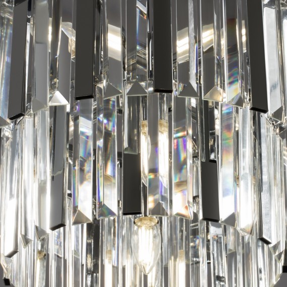 Хромированная люстра с хрустальными элементами с 8 лампами Е14 Freya Viviane FR11001PL-08CH