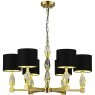 SL1759.303.06 Люстра подвесная ST-Luce Латунь/Черный E14 6*40W LINGOTTI
