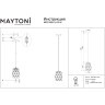 Подвесной светильник с металлическим плафоном ромбами и лампой Е27 Maytoni Louvre MOD199-PL-03-W