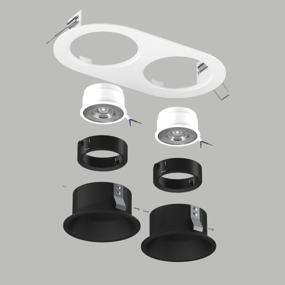 Встраиваемый светильник Lightstar Domino IP20 GU5.3 220V D6560707BMOD