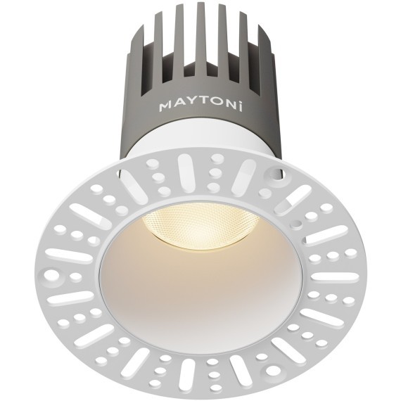 Встраиваемый светильник Maytoni Dip Hight+ LED Ra90 Lm1650 3000K IP20 15Вт 50° DL122-15W-3K-TRS-W