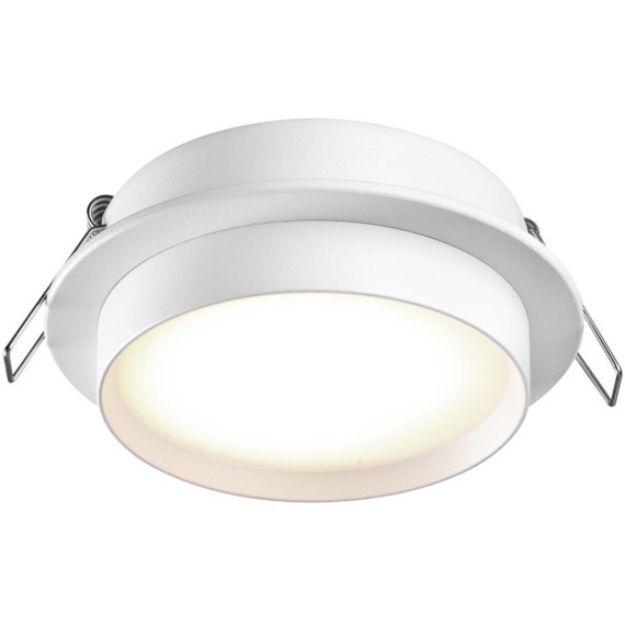 371031 Белый круглый встраиваемый светильник с металлическим кольцом под лампу GX53 макс 12Вт 220-240V IP20 Novotech LIRIO