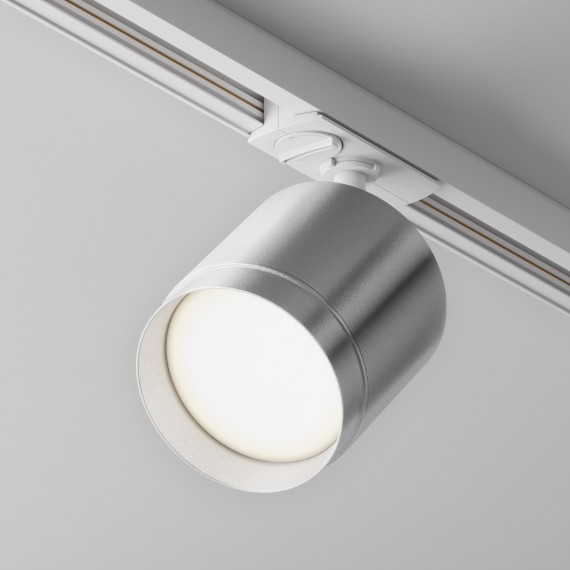 Однофазный двужильный трековый светильник Maytoni Unity TR088-1-GX53-S POLAR под сменную лампу GX53