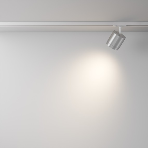 Однофазный двужильный трековый светильник Maytoni Unity TR088-1-GX53-S POLAR под сменную лампу GX53