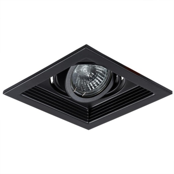Встраиваемый светильник Arte Lamp A6661PL-1BK CANIS под лампу 1xGU10 50W