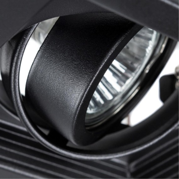 Встраиваемый светильник Arte Lamp A6661PL-1BK CANIS под лампу 1xGU10 50W