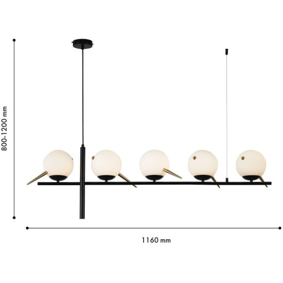 Подвесной светильник Tior 4106-5P