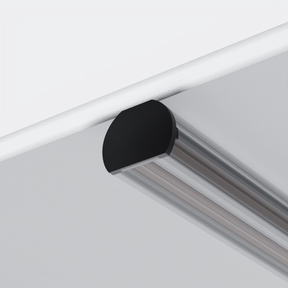 Комплект из 2 боковых заглушек для подвесного скругленного шинопровода Maytoni Exility TRAM034EC-R-41B