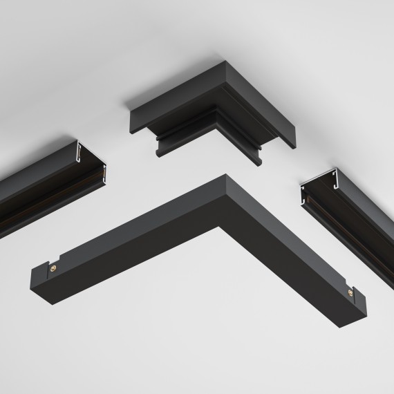 Угловой коннектор для накладного шинопровода Maytoni Basity TRA172CL-11B