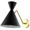 Бра Crystal Lux JOVEN AP1 GOLD/BLACK