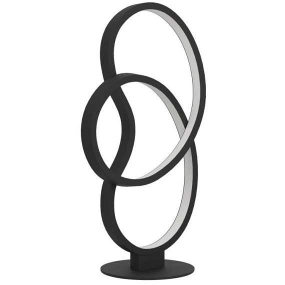 900951 Настольная лампа GIANELLA, 12W (LED), 3000K, 1100lm, L220, B130, H400, сталь, черный / пластик, белый