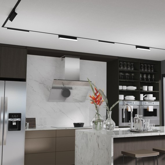 359240 Трековый магнитный светодиодный светильник Novotech SMAL 48V CRI90+ 3000К 1080Лм 90° 18W