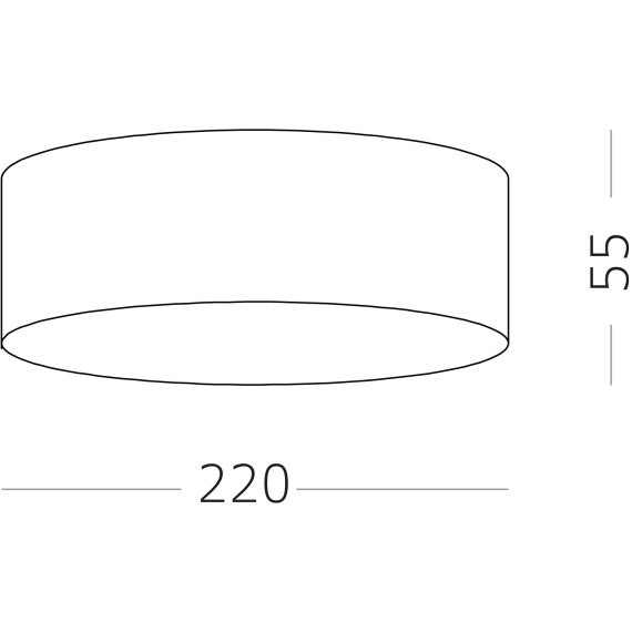ST606.432.27 Светильник потолочный Черный LED 1*27W 3000K 2 430Lm Ra90 120° IP20 D220xH55 185-265V Накладные светильники