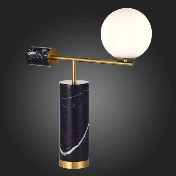 SL1008.404.01 Прикроватная лампа ST-Luce Латунь,Черный/Белый G9 1*5W DANESE