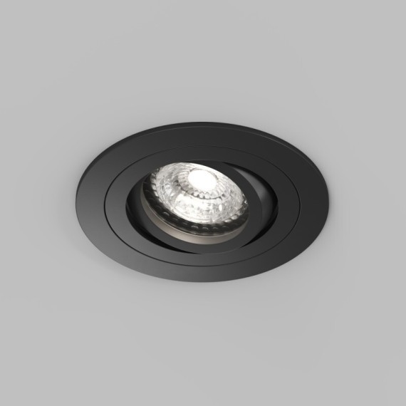 Встраиваемый влагозащищённый светильник HYDRO, IP44, до 15 Вт LED, GU10, алюминий, чёрный