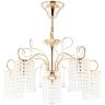 Подвесная люстра с хрусталем Leona FR1127-PL-05-G