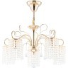 Подвесная люстра с хрусталем Leona FR1127-PL-05-G
