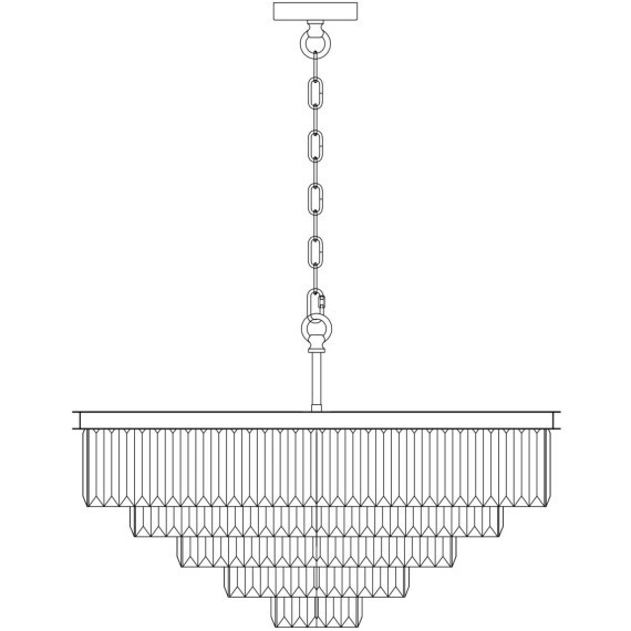 Подвесная люстра Revero MOD085PL-12CH