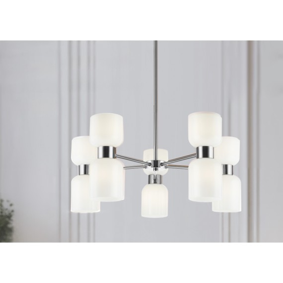 Люстра на штанге Freya FR5203PL-10CH Savia под лампы 10xE27 60W