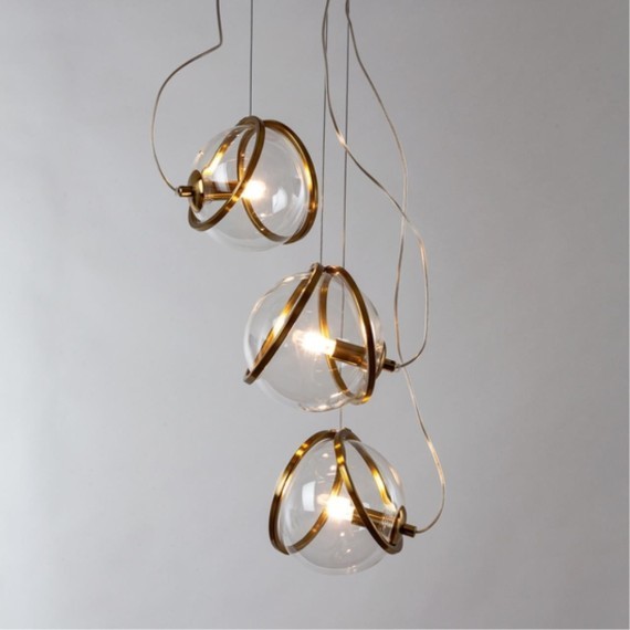 Подвесной светильник с 3 лампами Divinare 5015/17 SP-3 HAZEL под лампы 3xG9 40W