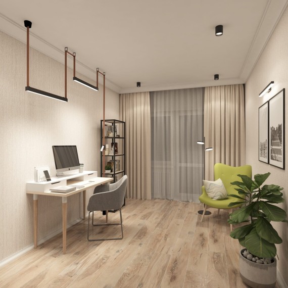 Накладное крепление 1шт для шинопровода-ремня Denkirs Belty TR5518-BK