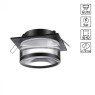 Встраиваемый светильник Novotech 370916 GEM под лампу 1xGU10 9W